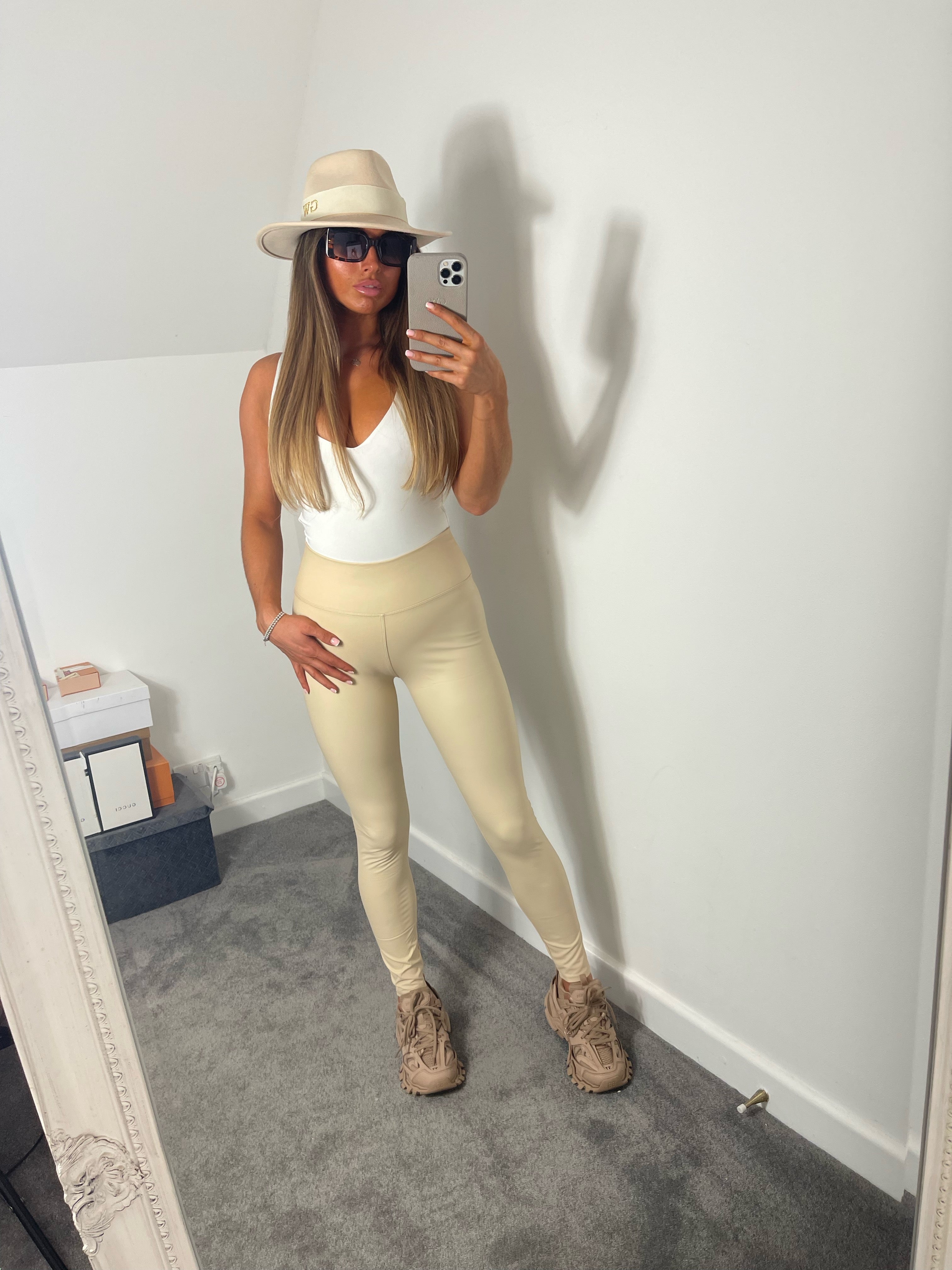 Cream Leather Leggings – The GLW collection