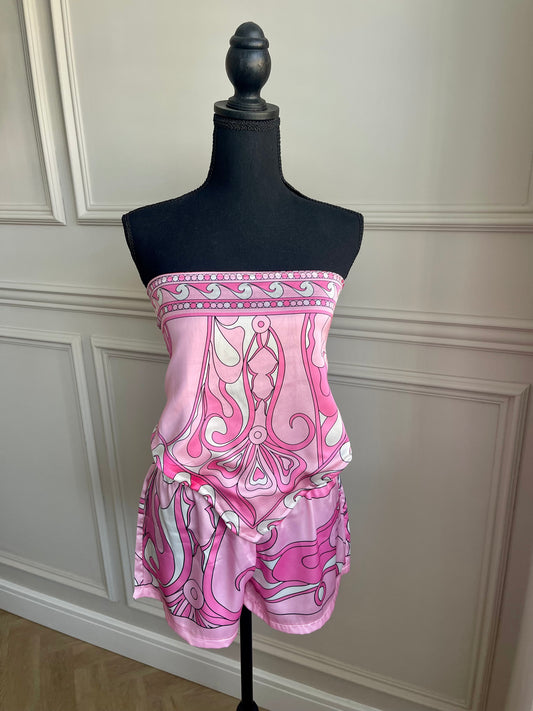 'ELARA' bandana co ord (Pink)