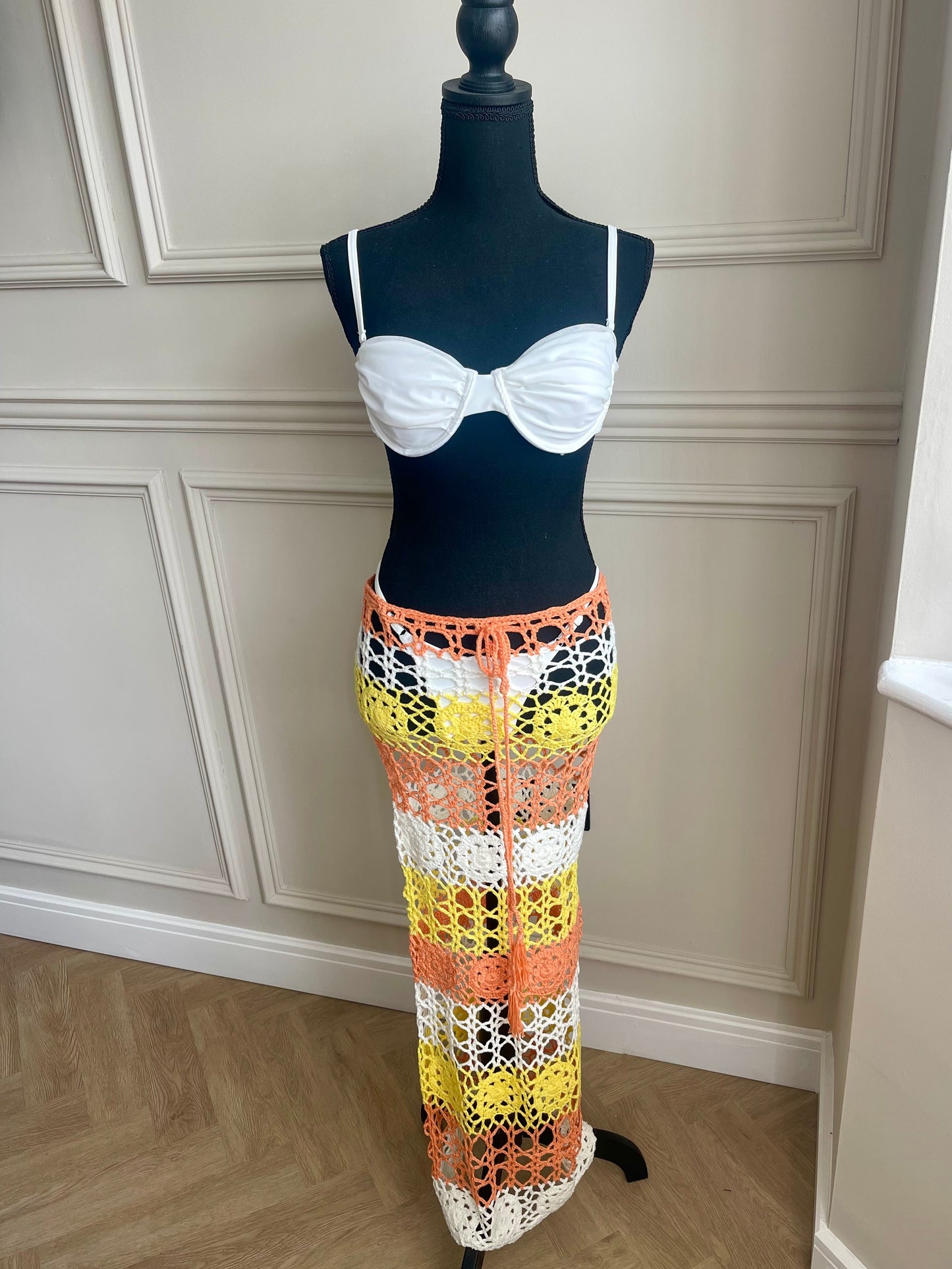 Crochet beach maxi (Orange)