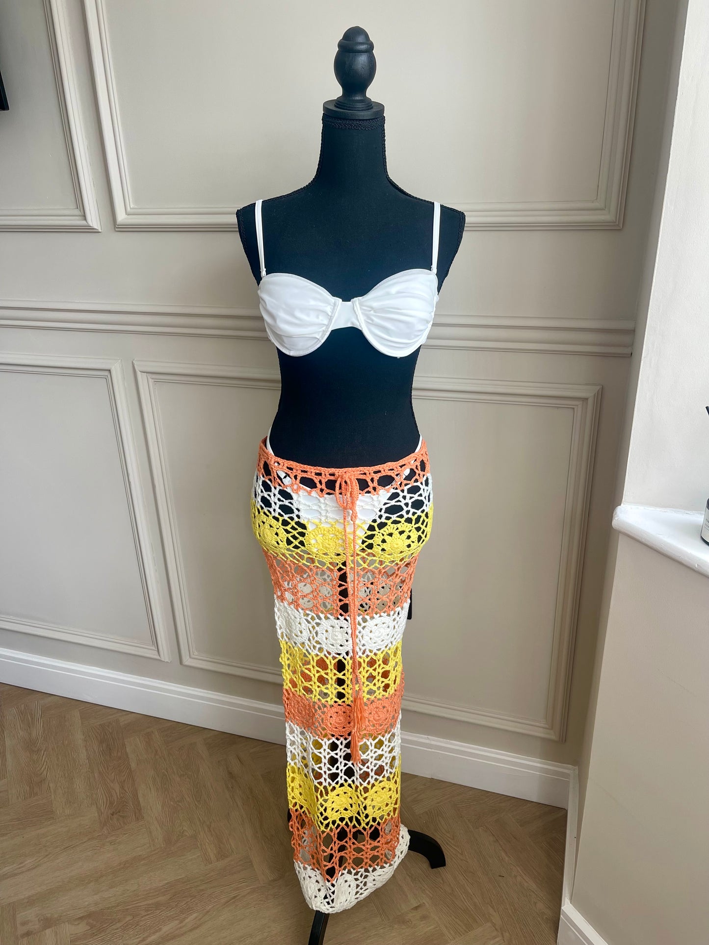Crochet beach maxi (Orange)