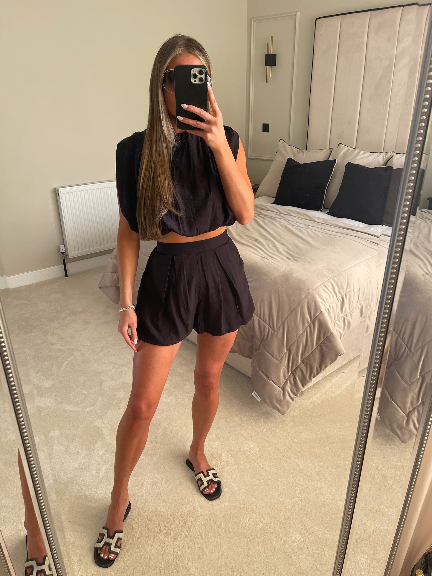 'OLIVIA' Short Set (Black)