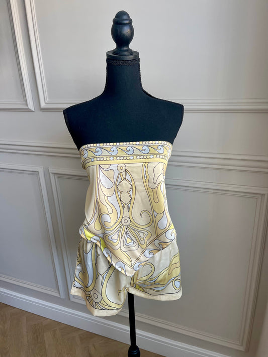 'ELARA' bandana co ord (Lemon)