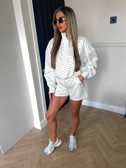 Polka Dot CO ORD (Cream)