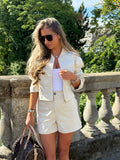 Faux Suede CO ORD (Cream)