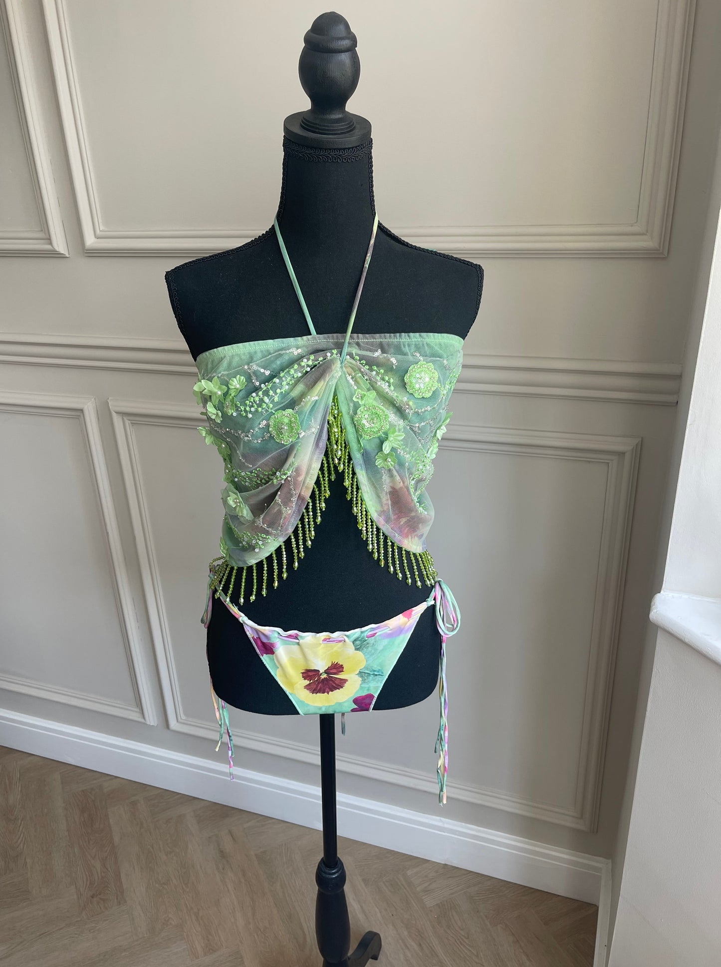 'FERN' Embellished bikini co ord