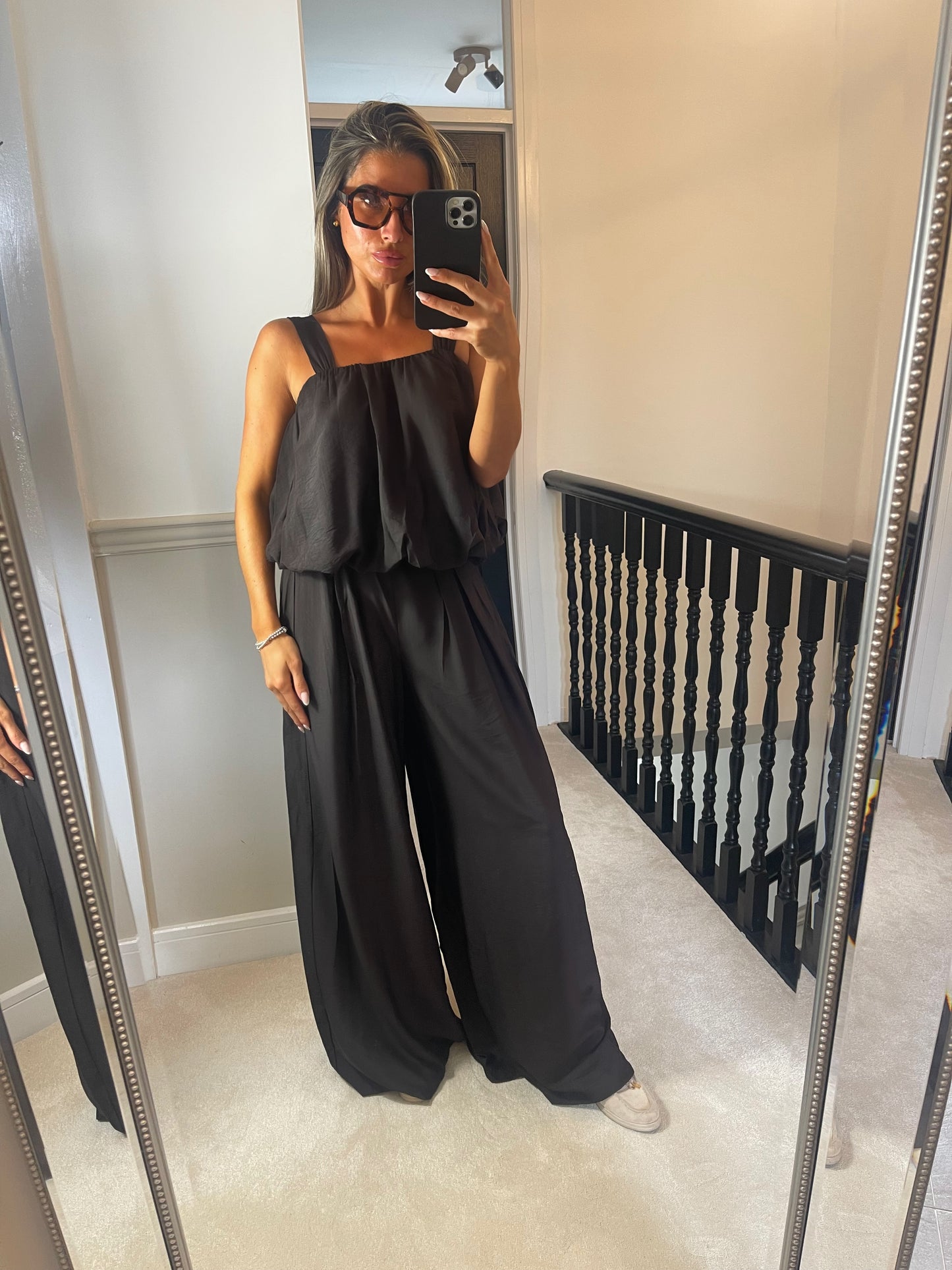 Brown trouser co ord set