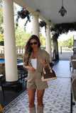 Faux Suede CO ORD (Taupe)