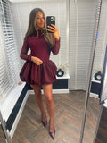 '𝒱𝒶𝓁𝑒𝓃𝓉𝒾𝓃𝒶' Dress (Burgundy)