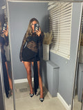 '𝐻𝒶𝓁𝓁𝒾𝑒' Lace dress (Black)