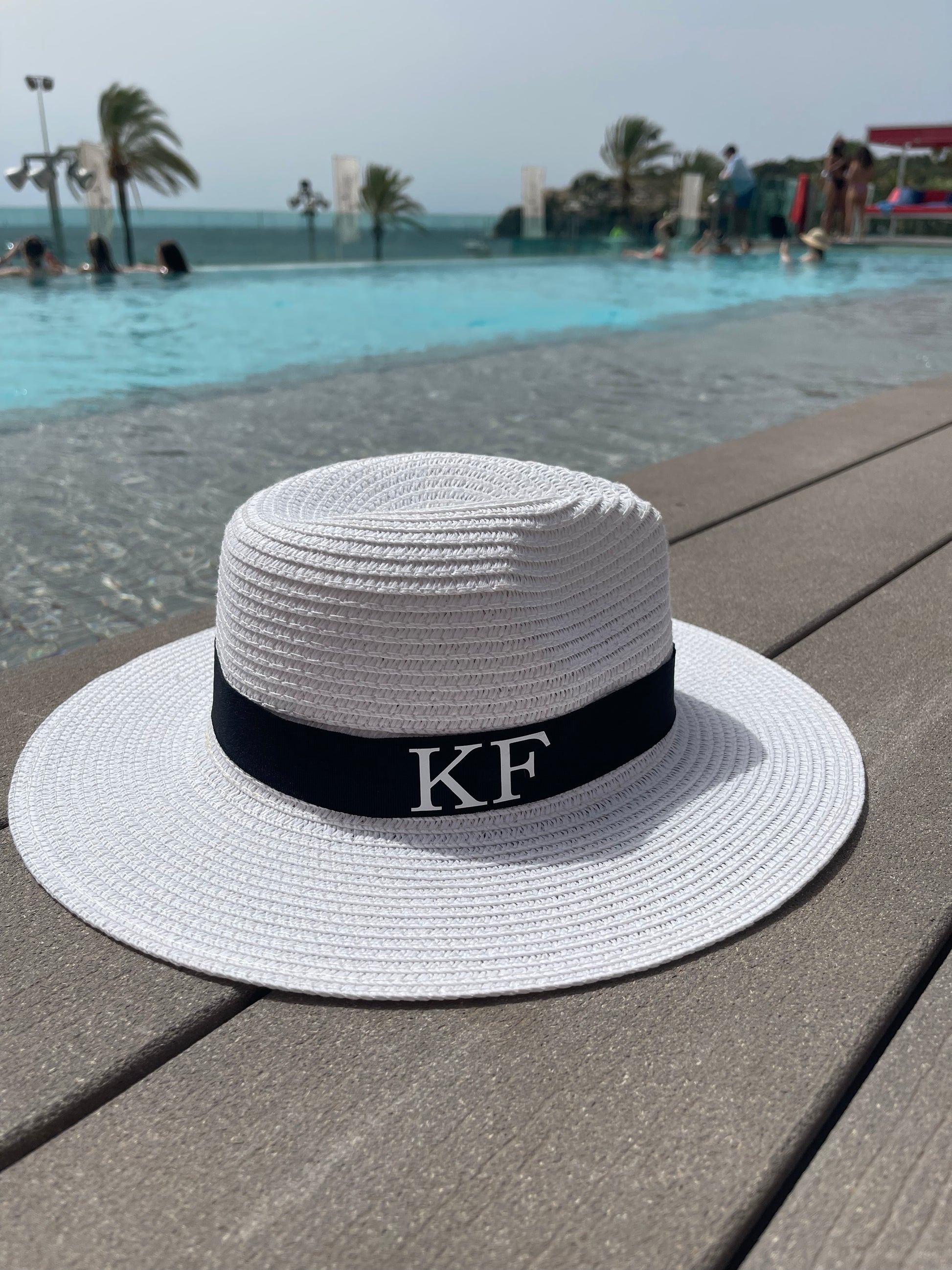 Personalised fedora beach 2024 hat